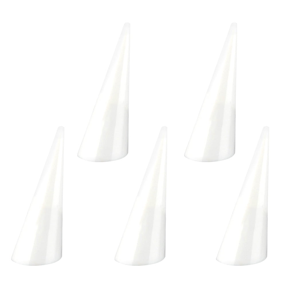 10Pcs Women Jewelry Ring Display Holder Cone-shaped Hollow Acrylic Jewelry Stand 
