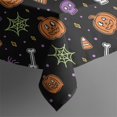 thumbnail image 5 of Happy Halloween Square Tablecloth Waterproof Spillproof Tablecolths Horror Pumpkin Ghost Tablecloth for Halloween Party Decorations Favors (60x60 Inch), 5 of 6