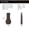 thumbnail image 6 of Hiram Leather Violin Single Watch Pouch, Portable Travel Watch case 1 slot, Coffee, 6 of 9