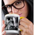 thumbnail image 2 of 3drose, Jack Russell Terrier (black and White), 15oz Two-tone Yellow Mug, 2 of 6