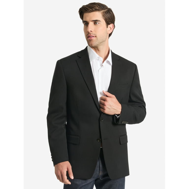 Chaps Men s Solid Classic Fit Tailored Suit Separate Jacket Walmart