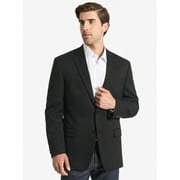 Chaps Mens Black Solid Classic Fit Tailored Suit Separate Jacket, Sizes 40R-48L
