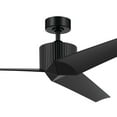 thumbnail image 4 of 330130SBK-Kichler Lighting-Almere - 3 Blade Ceiling Fan In Modern Style-12.8 Inches Tall and 56 Inches Wide-Satin Black Finish-Satin Black Blade Color, 4 of 4