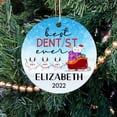 thumbnail image 4 of Best Dentist Ever Ornament Christmas, Personalized Ornaments Xmas, Custom Name Orthodontist Ornament, Gift for Dental Assistant Hygienist Tooth, 4 of 6