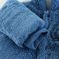 thumbnail image 7 of Infant Fleece Jumpsuits for Girls Comfort Cute Bear Ear Hooded Long Sleeve Romper Soft Newborn Winter Clothes, Blue, 12 Months, 7 of 7