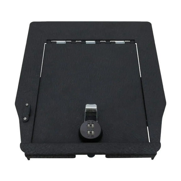 Center Console Gun Safe Vault - WASAI Premium In-vehicle Console Lock Box Compatible with 2021-2024 Ford F-150, 2021-2024 Ford F-150 with Heavy Gauge Cold Rolled Plate Steel, 4 Digit Combination Lock