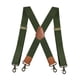 thumbnail image 1 of Tirantes para hombre Fernando tirantes con 4 ganchos a presión de 3,5 cm de ancho ajustables para Pantalones casuales VERDE, 1 of 8