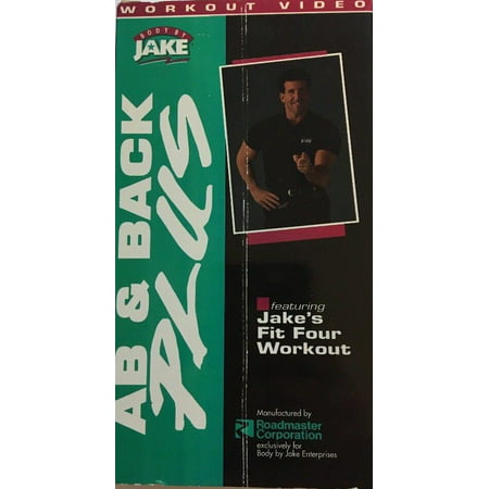 Body by Jake Ab & Back Plus Workout Video VHS Fitness Health-YESTED-RARE