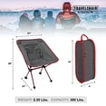 thumbnail image 4 of Travelchair Joey Chair, Portable Camping Chair, Super Compact Storage, Red, 4 of 6