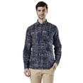 thumbnail image 5 of Ethnix Men's Pullover Cotton Indigo Kurta Tunic Shirt-Length with Regular Collar; Indigo; SM, 5 of 6