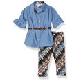 thumbnail image 1 of Baby Girl's Woven Tunic and Legging Set Pants, Blue Multi Print, 18M, 1 of 2