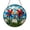 Acrylic 3.5 Inch, variant on Vibrant Whimsical Pinwheels Stained Glass Window Hanging, Holiday-Themed Home Decor, Gift Idea for Moms or Grandma