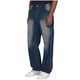 thumbnail image 2 of Pantalones vaqueros de longitud completa para hombre, color liso, con bolsillo, cintura media, rectos, de poliéster, 2 of 6