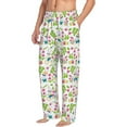 thumbnail image 2 of Uemuo Happy Easter Pattern Men's Wide Leg Palazzo Lounge Pants with Pockets Light Weight Loose Comfy Casual Pajama Pants-XX-Large, 2 of 9