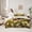 Green Yellow Brown, variant on Castle Fairy Highland Cattle Bedding Comforter Set,Farmhouse King Bedding Sets