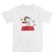 thumbnail image 3 of Camiseta de Peanuts Charlie Brown y Snoopy, accesorios para hombres y mujeres, 100 % algodón, divertida camiseta de manga corta, ropa de regalo, 3 of 5