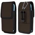 thumbnail image 1 of Funda de teléfono ACCKUO para cinturón con clip de metal y cierre magnético, compatible con iPhone 16/15/14/13/12 Pro y no Pro, Galaxy S25 S24 S23 S22 para protección diaria, M-Coffee, 1 of 7
