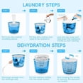 thumbnail image 2 of Portable Hand Crank Washing Machine, 2KG Manual Washer with Spin Dryer, Non-Electric Travel Laundry for Apartment RV Outdoor Camping, 2 of 8