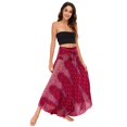 thumbnail image 4 of Jdlsppl Women's Summer Cover Up Skirt Beach Boho Bphemian Printed Dress Flowy Swing Beach Tie Up High Waisted Style2 Small-Large, 4 of 4