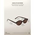 thumbnail image 4 of Gafas de Sol TIJN Olisa Retro Ovaladas Polarizadas UV400 para Mujeres y Hombres, 4 of 7