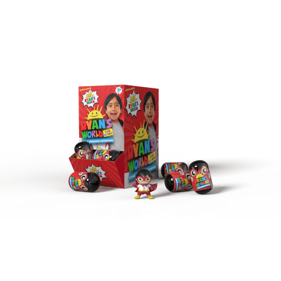 Ryan’s World Movie Collectible Mystery Squishy in Blind Box, Collect All 8 Toys, Age Group 3 