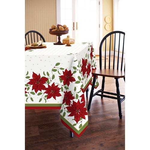 Better Homes and Gardens Poinsettia Tablecloth