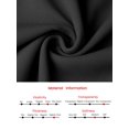 thumbnail image 5 of INSPIRE CHIC Women's A Line Dress Short Sleeve Asymmetrical Neck Elegant Business Work Dresses with Belted 2XL Black, 5 of 6