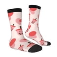 thumbnail image 4 of Yiaed Milk Tea Print Great elasticity Crew Socks Sports socks for Men and Women, 4 of 5