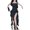 black, variant on Women Summer Tube Top Dress 3D Floral Tassels Ruffle Split Long Dresses Strapless Backless Club Party Dress White S