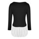 thumbnail image 4 of Vestido de Manga Corta para las Mujeres, Color Sólido Encaje Hasta Cintura Retracta Satén Tenedor Dividido, Cuello Redondo Midi, 4 of 8