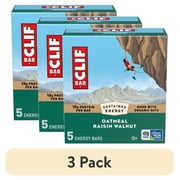 (3 pack) CLIF BAR Energy Protein Bars, Oatmeal Raisin Walnut, 5ct