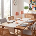 thumbnail image 2 of Mainstays 13" Indoor/Outdoor Rechargeable Orange Stripe Table Lamp, 2 Pack, 2 of 11