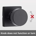 thumbnail image 5 of Pismo Square Half-Dummy Knob in Matte Black, 5 of 7