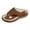 Brown, variant on Fesfesfes Flip Flops Women's Hollow Out Shoes Thick Sole Slippers Clip Toe Herringbone Sandals 6.5(38)