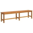 thumbnail image 2 of vidaXL Patio Bench 43.3"x13.8"x17.7" Solid Wood Acacia, 2 of 4