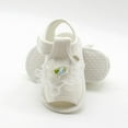 thumbnail image 5 of SYNPOS Baby Girls Sandals Summer Flowers Cotton Infant Toddler First Walkers Princess Shoes 0-18 Months, 5 of 9
