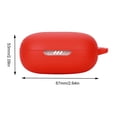thumbnail image 3 of Estuche para auriculares Protector de carcasa para auriculares a prueba de polvo para JBL LIVE FLEX (Rojo), 3 of 6