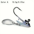 thumbnail image 3 of 1pc Carbon Steel Fishing Jig Head Hooks, 7g/10g/15g, Anti-Snagging Soft Bait Weights, Lure Accessories for Freshwater and Saltwater Fishing, Fishing Hooks, 3 of 6