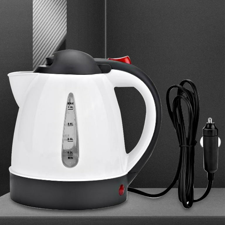 Niovtt 1000 ml Car Hot Kettle 250 W 12 24 V Fast Boiling for Travel Home 12 V Size 12V