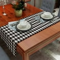 thumbnail image 2 of Black Pattern Table Runner, Modern Simple Tablecloth, Suitable for Kitchen, Dining Room and Living Room, Display Wedding Party Table Setting Decoration, 2 of 5