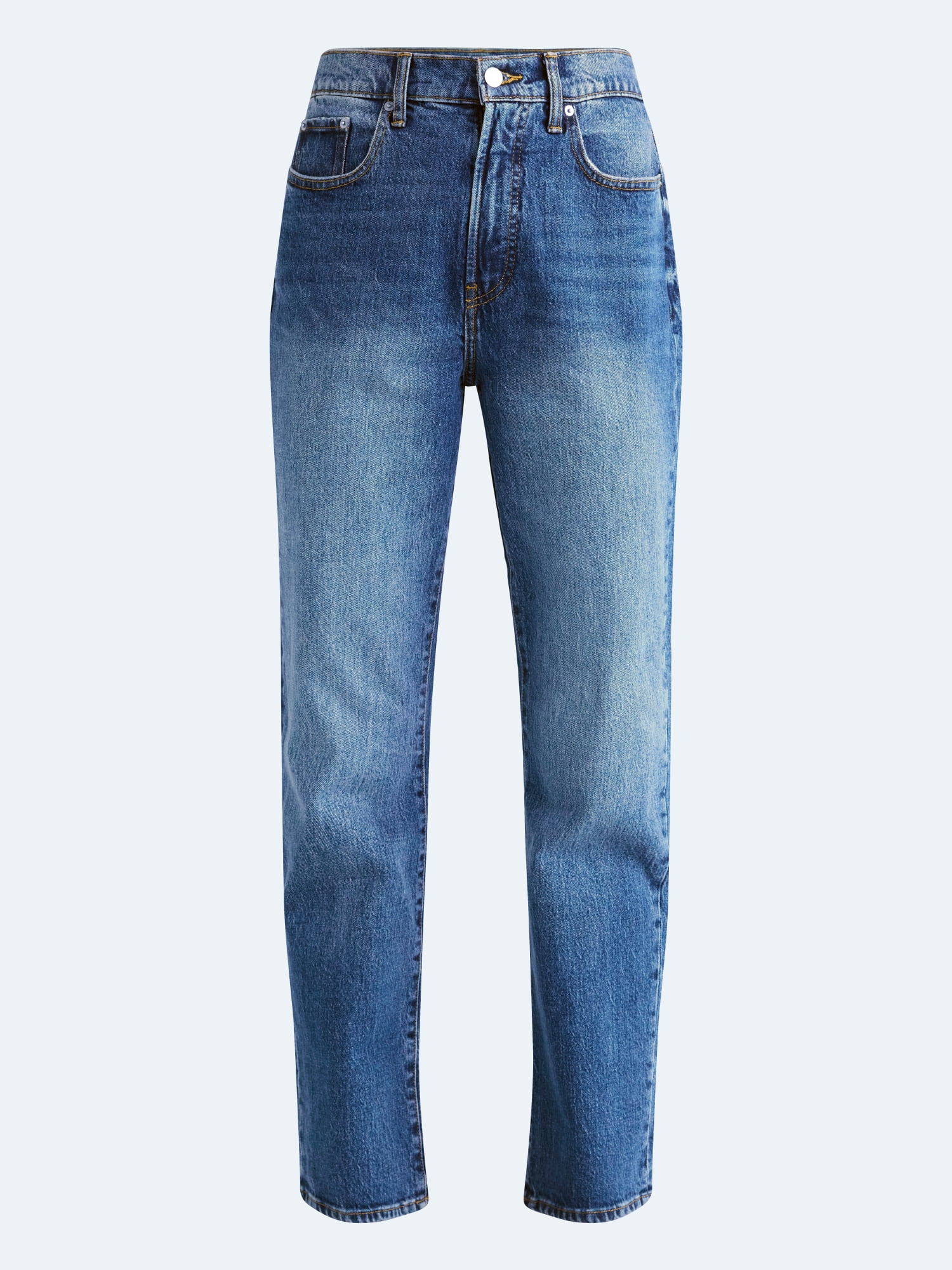 Free Assembly Women's High Rise Straight Leg Jeans, 30" Inseam, Sizes 0-20