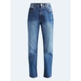 thumbnail image 5 of Free Assembly Women's High Rise Straight Leg Jeans, 30" Inseam, Sizes 0-20, 5 of 5