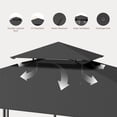 thumbnail image 5 of Asofer Patio Furniture Set, Outdoor Rattan Conversation Set include BBQ Canopy for Backyard, Garden, Deck, and Parties, 5 of 12