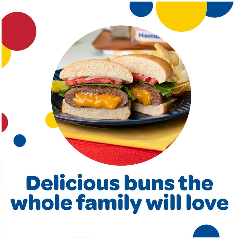Wonder Bread Classic Extra Soft White Bread Hamburger Buns, 20 oz