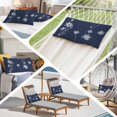 thumbnail image 6 of Navy Blue White Floral Standard Pillow Covers,Abstract Art Summer Botanical Breathable Throw Pillow Cases with Invisible Zipper,Decorative Pillowcase Pillows Protectors for Sofa Bed Chair 20"x26", 6 of 9