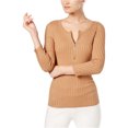 thumbnail image 1 of I.N.C Tricot à Fermeture Éclair pour Femmes, Marron, Grand, 1 of 1