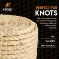 thumbnail image 5 of Sisal Rope - 1/2 Inch Thick Rope - 100 Ft Rope - Heavy Duty Durable Natural Fiber Rope - Crafts, Cat Scratching Post, Cat Tree Rope Replacement, Scratch Tower for Cats - Indoor/Outdoor Carpet, 5 of 5