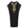 thumbnail image 4 of Moroccan Embroidered Kaftan Abaya Dresses for Women Batwing Sleeve Caftan Loungewear Maxi Beach Tunic Plus Size Africa Robe Casual Summer Outfis, 4 of 10