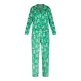 thumbnail image 4 of Holiday Time Women’s and Women’s Plus Velour Notch Collar Pajama Top and Pants Set, 2-Piece, Sizes XS-3X, 4 of 4