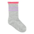 thumbnail image 5 of Wonder Nation Girls Mid Crew Socks, 6-Pack, Sizes 10.5-4, 5 of 8